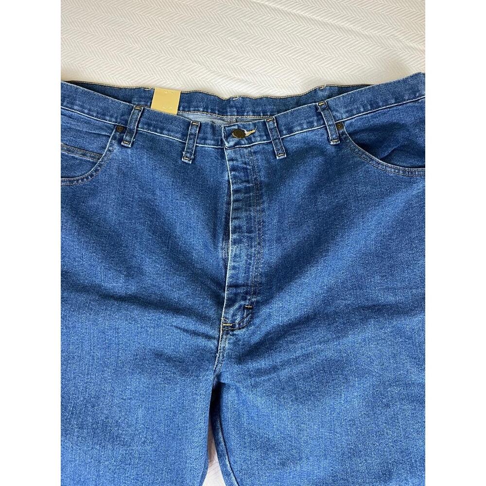 Mens Blue Wrangler NWT size 46 inseam 32 flex Denium - Picture 8 of 10